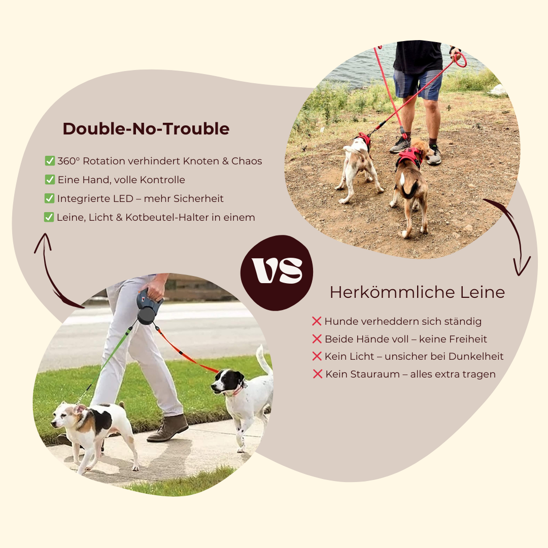 Double NO Trouble Hundeleine